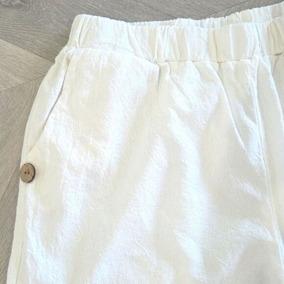 Womans size XL white Cotton/Poly Coastal High Waisted chinos - Picture 2 of 4